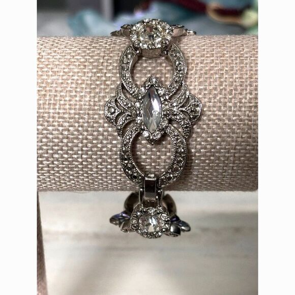 Lia Sophia Jewelry - Retired Limited Edition Lia Sophia Silver-Tone Crystal Bracelet